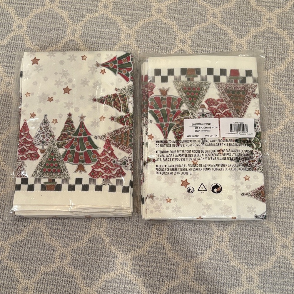 Festive Christmas Tree Napkins